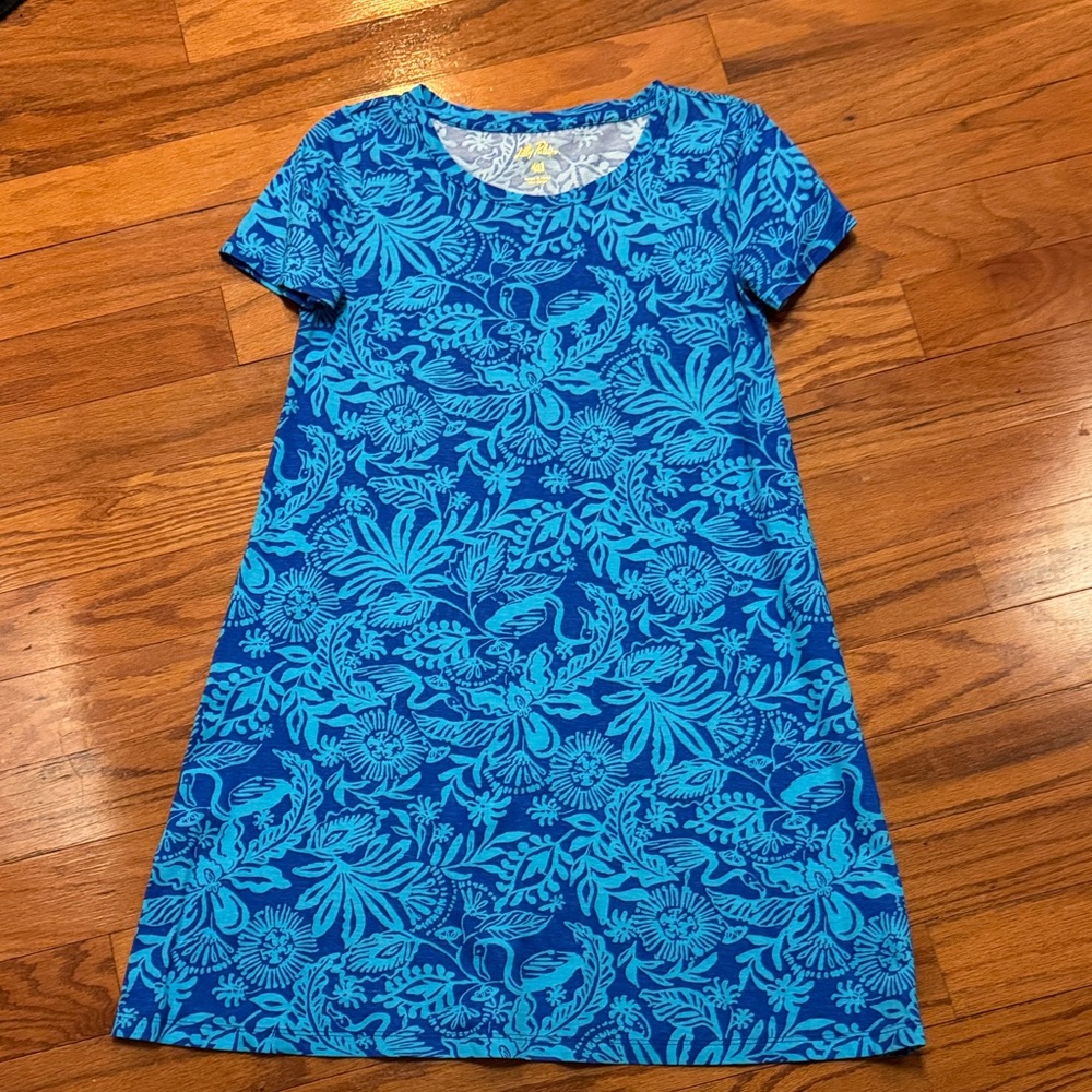 Lilly Pulitzer Vibrant Blue Floral Dress
